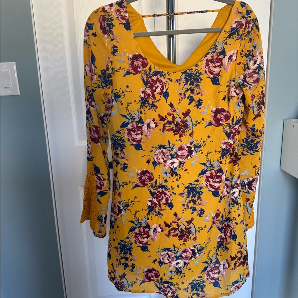 Floral Yellow Dress
